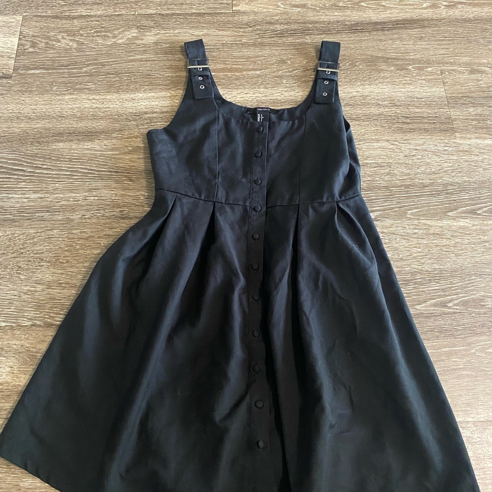 Black Button-Down Dress